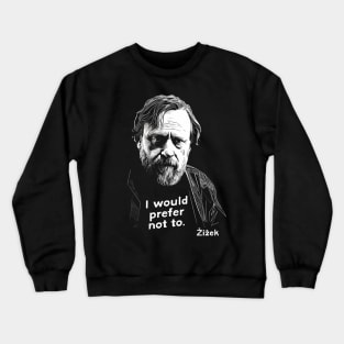 Slavoj Žižek /  Retro Styled Fan Design Crewneck Sweatshirt